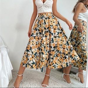 Pretty Floral Skirt from Shein